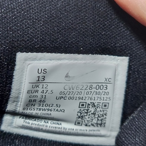 Nike Kyrie 3 Team Low Black White Size 13 Cw6228-003 - Picture 8 of 8